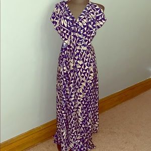 Geometric backless maxi dress (M)